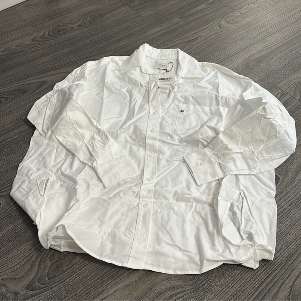 RHEA WHITE OVERSIZED COTTON SHIRT